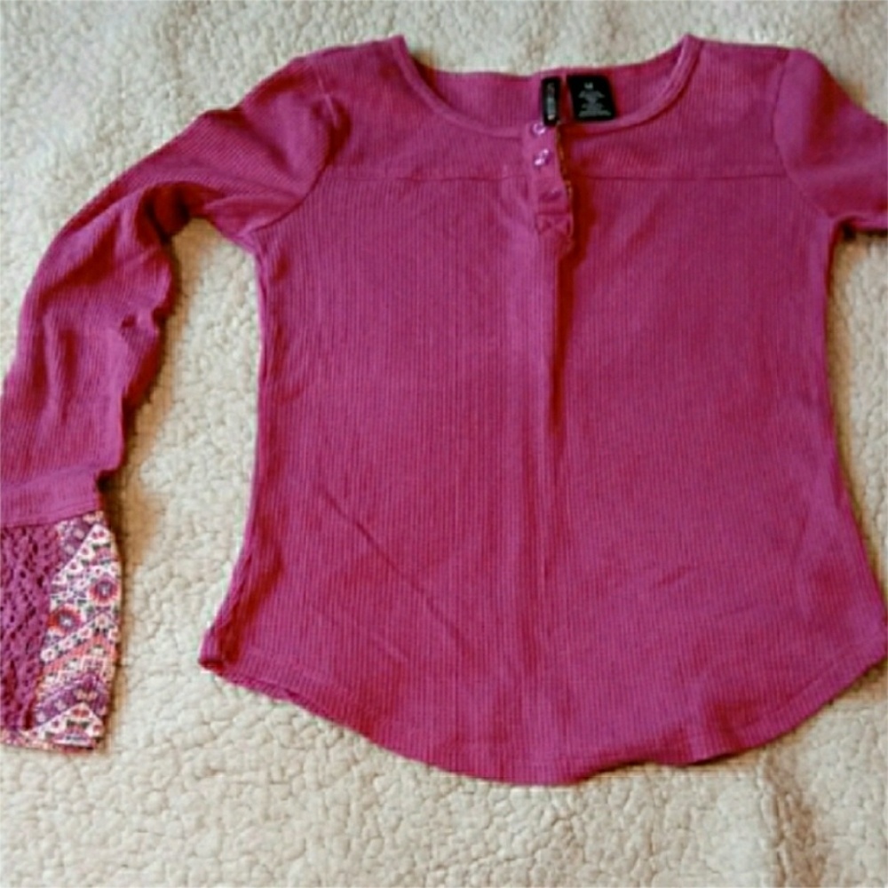 Miss Understood Purple Long Sleeve Shirt